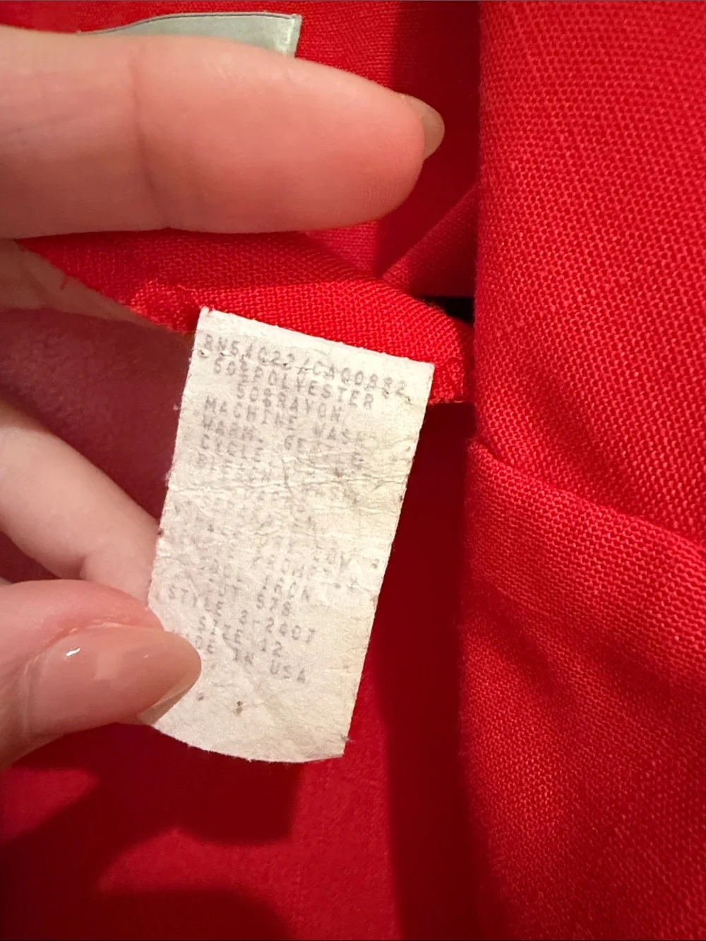 Sabino red vintage gold button linen blend blazer shirt